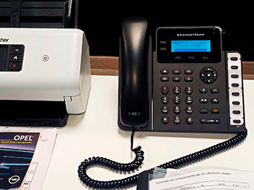 Terminal telefónica IP para concesionario